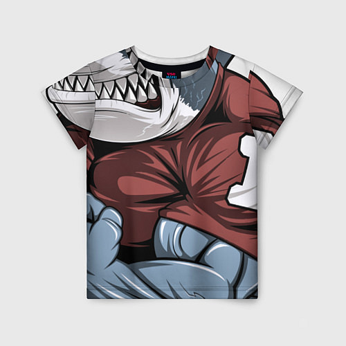 Детская футболка Акула / 3D-принт – фото 1