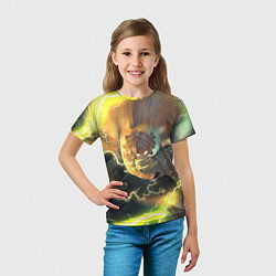 Футболка детская ZENITSU ЗЕНИТСУ ЛОГО спина, цвет: 3D-принт — фото 2