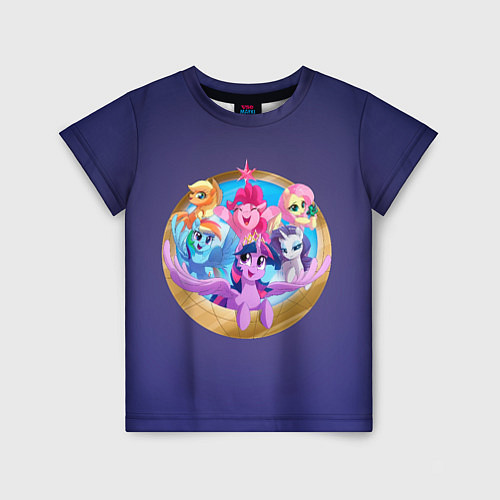 Детская футболка Pony team / 3D-принт – фото 1