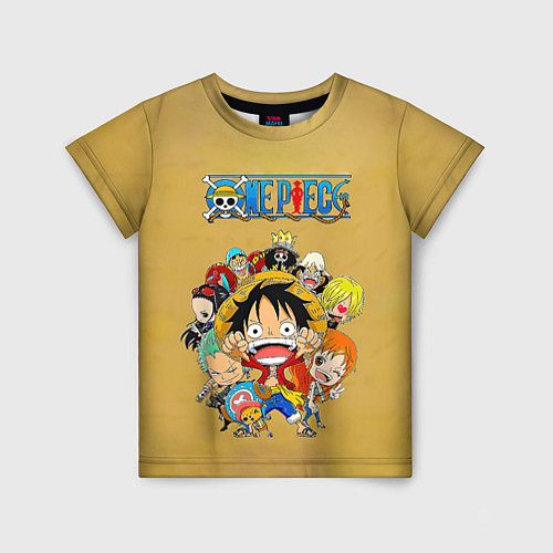 Детская футболка Персонажи One Piece Большой куш / 3D-принт – фото 1
