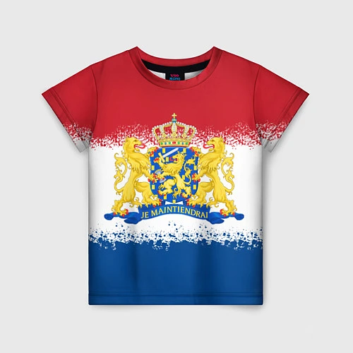 Детская футболка Нидерланды Голландия Флаг / 3D-принт – фото 1