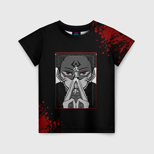 Детская футболка МАГИЧЕСКАЯ БИТВА SUKUNA / 3D-принт – фото 1