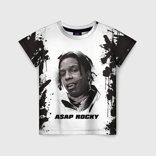 Детская футболка АСАП ASAP ROCKY Z / 3D-принт – фото 1