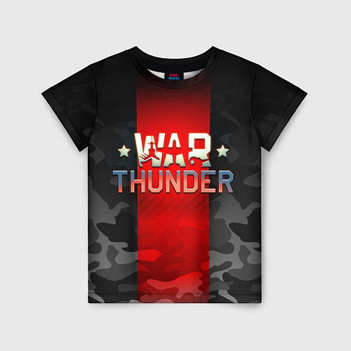 Детская футболка WAR THUNDER ВАР ТАНДЕР / 3D-принт – фото 1