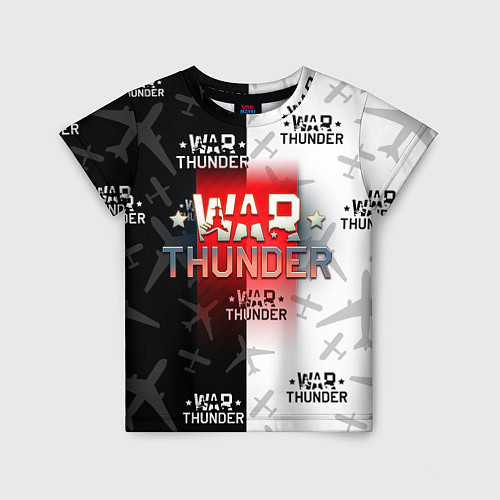 Детская футболка WAR THUNDER ВАР ТАНДЕР / 3D-принт – фото 1