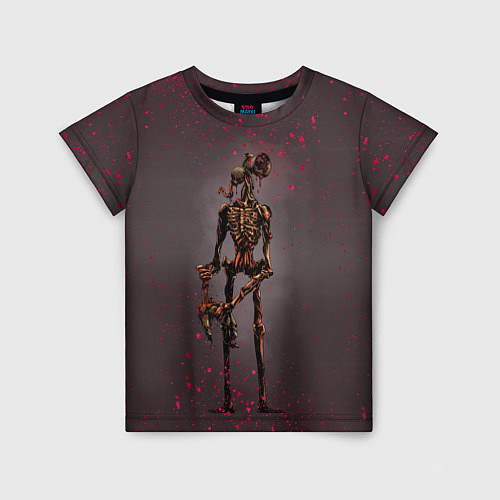Детская футболка Сиреноголовый Монстр Кровь / 3D-принт – фото 1