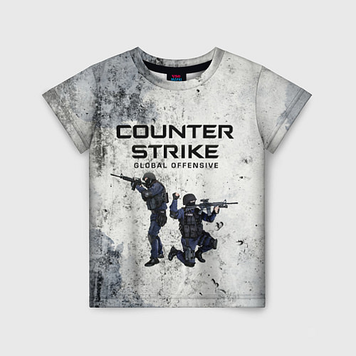 Детская футболка COUNTER TERRORIST CS GO Z / 3D-принт – фото 1