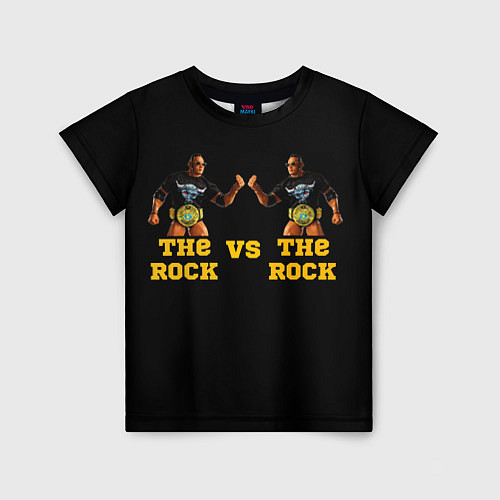 Детская футболка The ROCK VS The ROCK / 3D-принт – фото 1