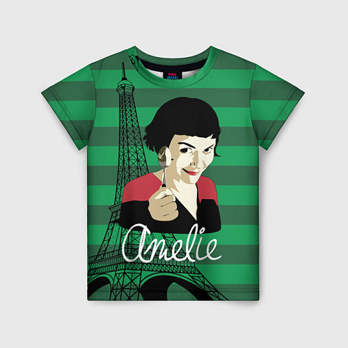 Детская футболка Amelie / 3D-принт – фото 1