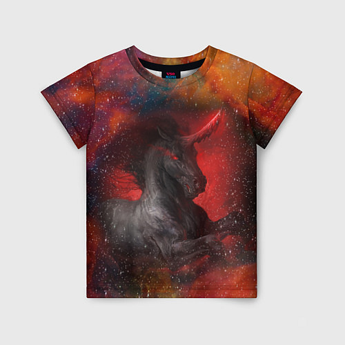 Детская футболка Единорог Unicorn Z / 3D-принт – фото 1