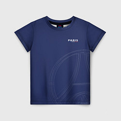 Детская футболка PSG Core Big Logo Blue New 202223