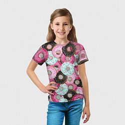 Футболка детская Пончик, цвет: 3D-принт — фото 2