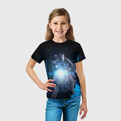 Футболка детская Баджи На Байке, цвет: 3D-принт — фото 2