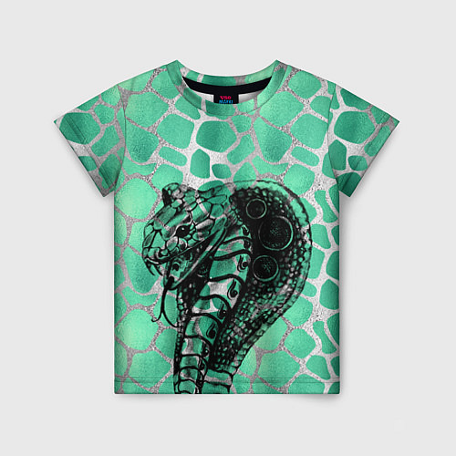 Детская футболка Кобра Змеиный стиль / 3D-принт – фото 1