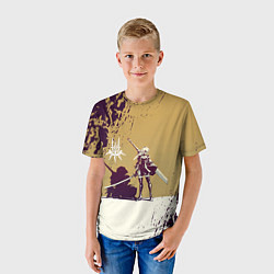 Футболка детская Yorha 2B Nier Automata Z, цвет: 3D-принт — фото 2