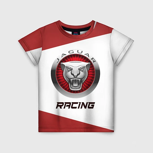 Детская футболка Ягуар - Racing / 3D-принт – фото 1