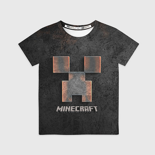 Детская футболка MINECRAFT TEXTURE IRON / 3D-принт – фото 1