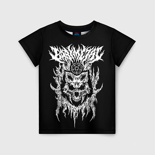 Детская футболка Baby Metal Wolf / 3D-принт – фото 1