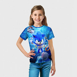 Футболка детская SONIC СИНИЙ ЁЖ Z, цвет: 3D-принт — фото 2