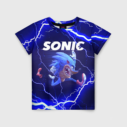 Детская футболка SONIC СОНИК Z / 3D-принт – фото 1