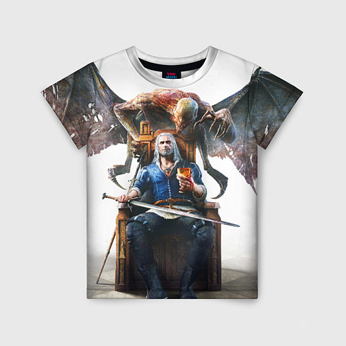 Детская футболка Geralt / 3D-принт – фото 1