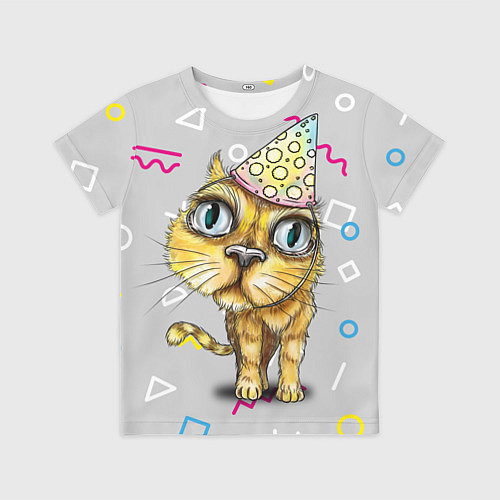 Детская футболка Котик / 3D-принт – фото 1