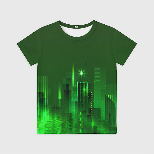 Детская футболка Зеленый город / 3D-принт – фото 1