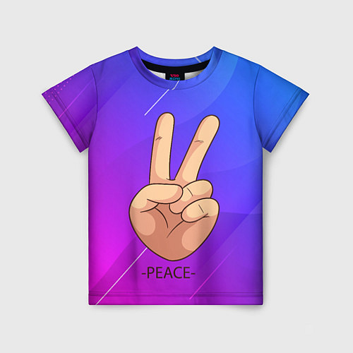 Детская футболка ВСЕМ МИР PEACE Z / 3D-принт – фото 1