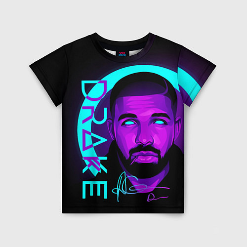 Детская футболка Drake / 3D-принт – фото 1