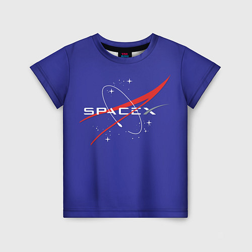 Детская футболка Space X / 3D-принт – фото 1