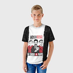 Футболка детская Палермо Професор Денвер Бумажный дом, цвет: 3D-принт — фото 2