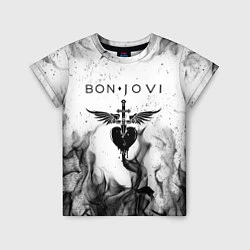 Футболка детская BON JOVI HEART СЕРДЦЕ, цвет: 3D-принт