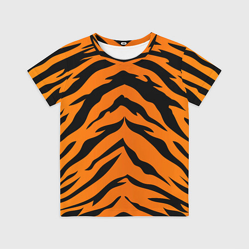 Детская футболка Шкура тигра / 3D-принт – фото 1