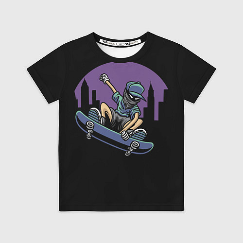 Детская футболка Скейтер / 3D-принт – фото 1