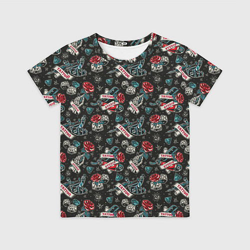 Детская футболка TATTOO / 3D-принт – фото 1