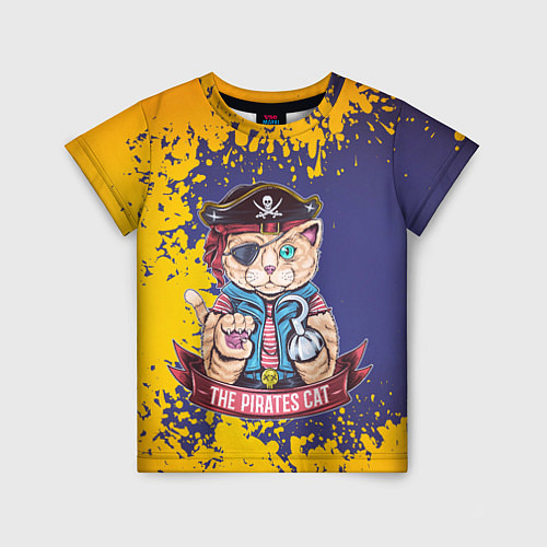 Детская футболка Pirates Cat / 3D-принт – фото 1