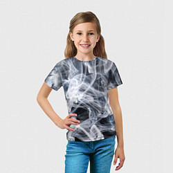 Футболка детская Графика дыма, цвет: 3D-принт — фото 2