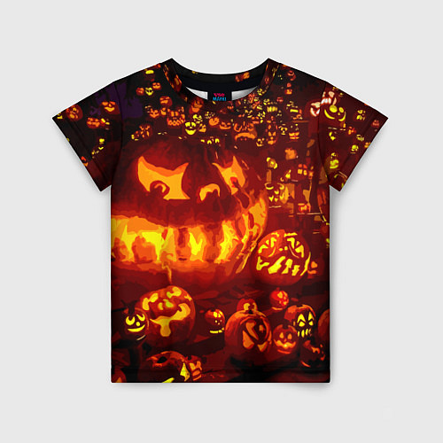 Детская футболка Тыквы на Хэллоуин / 3D-принт – фото 1