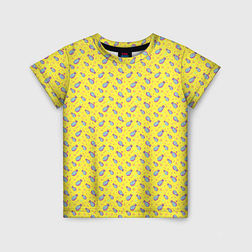 Детская футболка Pineapple Pattern / 3D-принт – фото 1