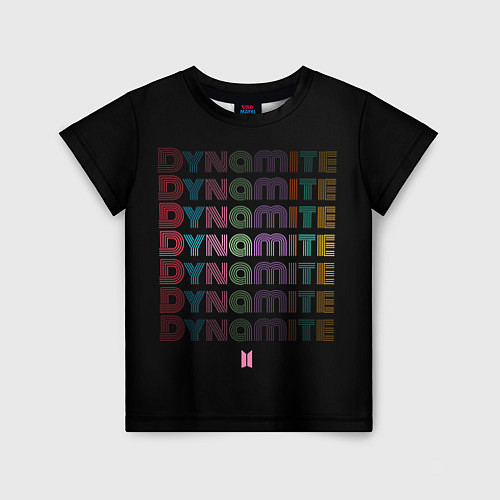 Детская футболка DYNAMITE BTS / 3D-принт – фото 1