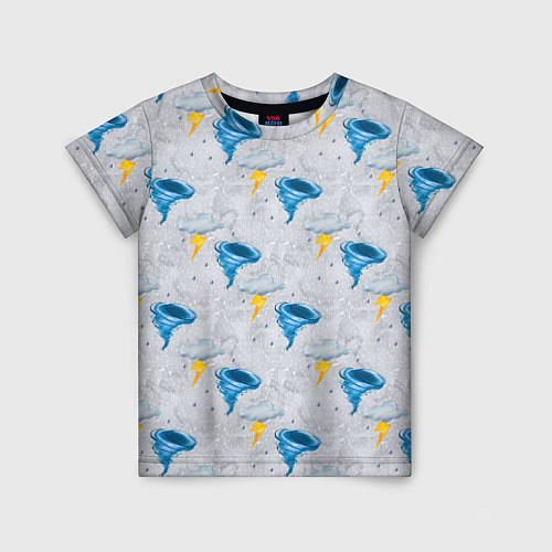 Детская футболка Вихрь - ураган / 3D-принт – фото 1