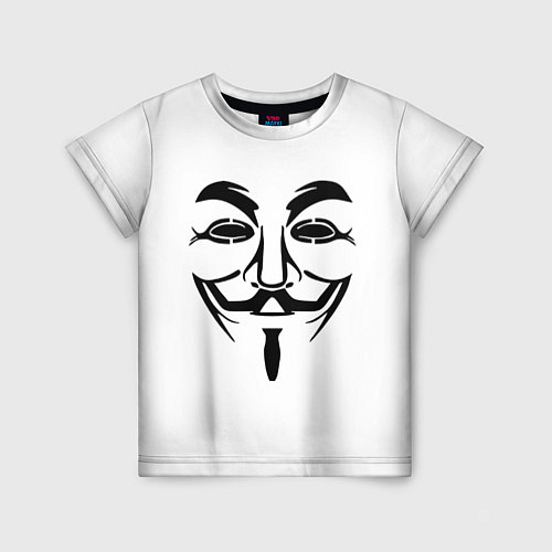 Детская футболка Анонимус!! / 3D-принт – фото 1