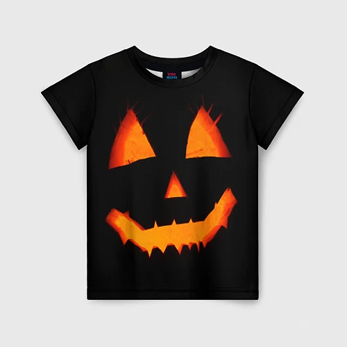 Детская футболка Helloween pumpkin jack / 3D-принт – фото 1