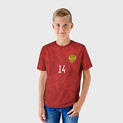Футболка детская Джикия, форма сборной России, цвет: 3D-принт — фото 2