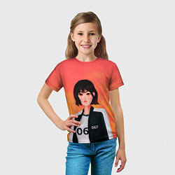 Футболка детская Красавица 067, цвет: 3D-принт — фото 2