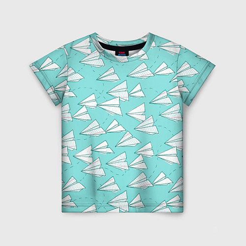 Детская футболка Paper Airlines / 3D-принт – фото 1