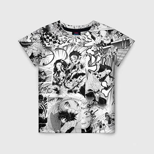 Детская футболка Клинок, рассекающий демонов, МАНГА / 3D-принт – фото 1