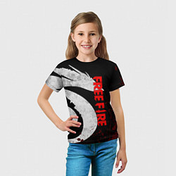Футболка детская GARENA FREE FIRE, ЛОГО ИГРЫ ДРАКОН, цвет: 3D-принт — фото 2