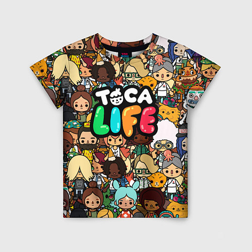 Детская футболка Toca Life: Persons / 3D-принт – фото 1