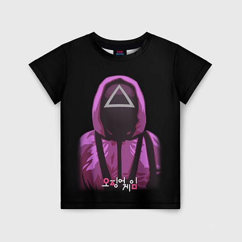 Детская футболка Squid Game Triangle Guy / 3D-принт – фото 1